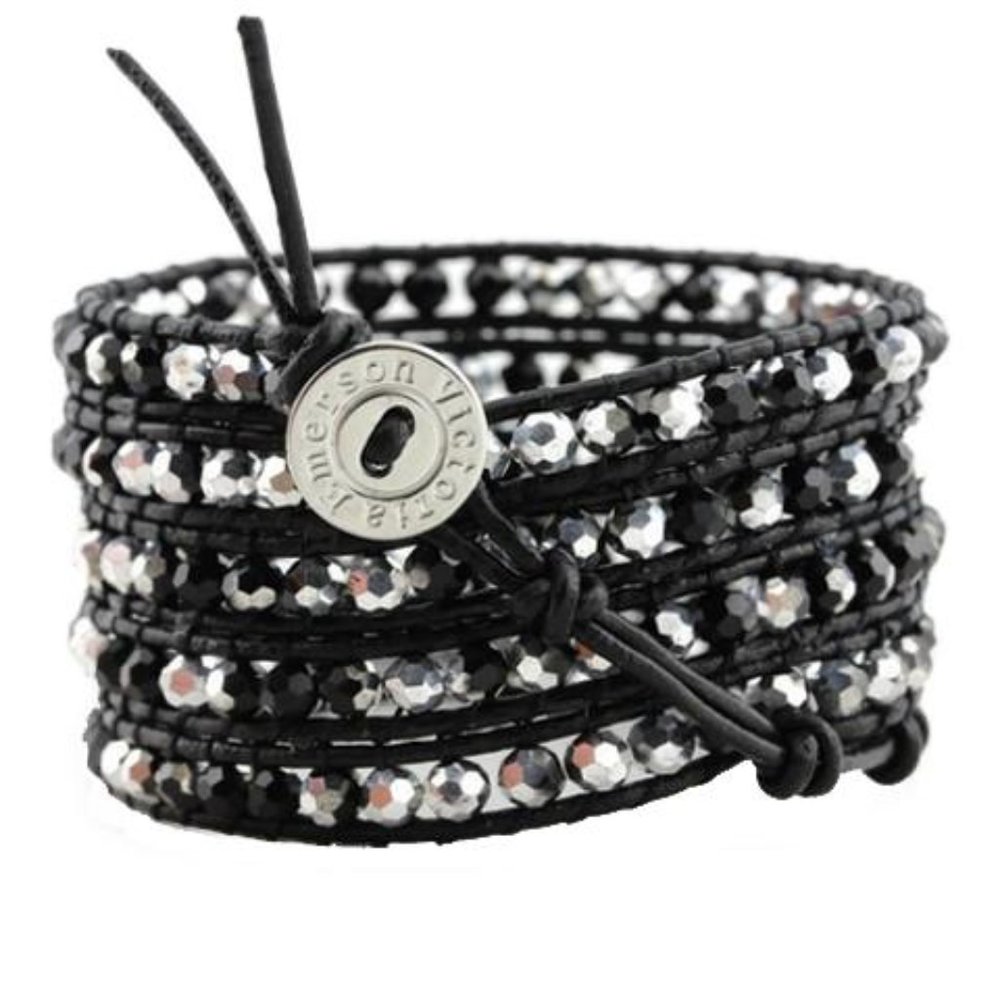 BOTH VICTORIA EMERSON leather wrap bracelets 4 $20